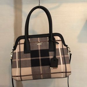 Kate Spade plaid medium dome satchel